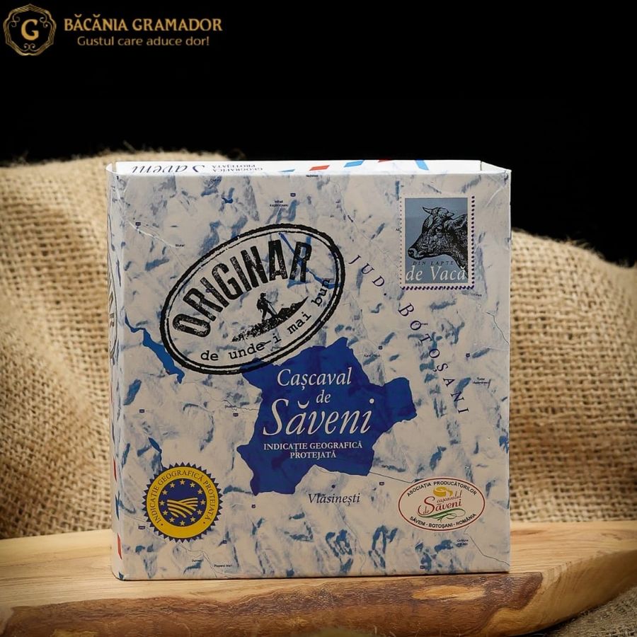Cașcaval de Săveni cu indicație geografică protejată, 450 g