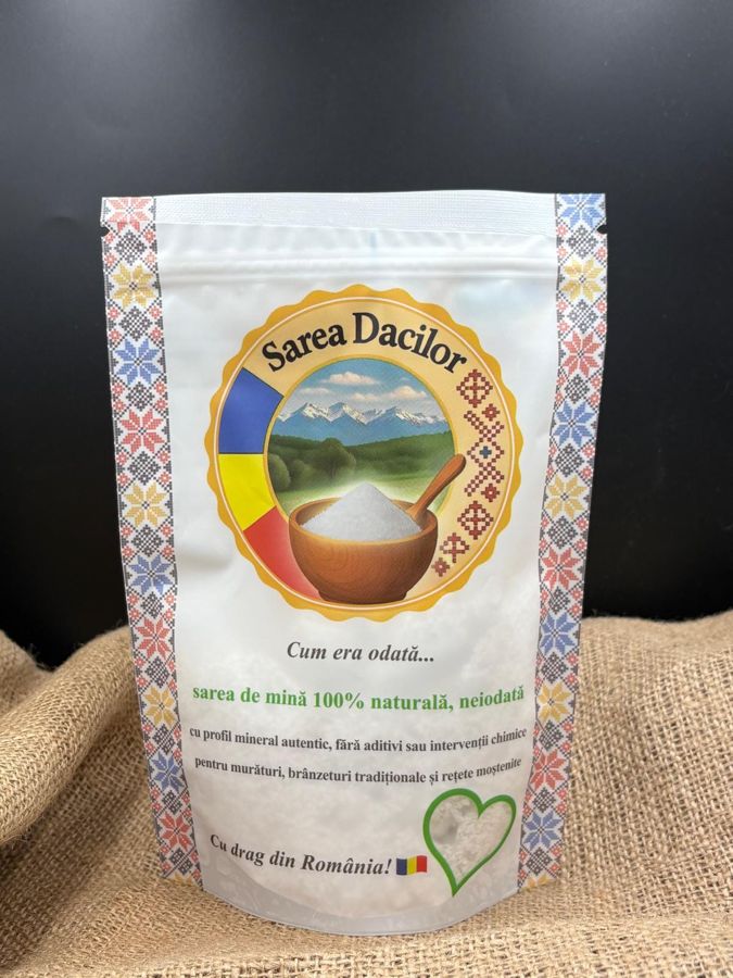 Sare neiodată Sarea Dacilor, 500 g, la Băcănia Gramador